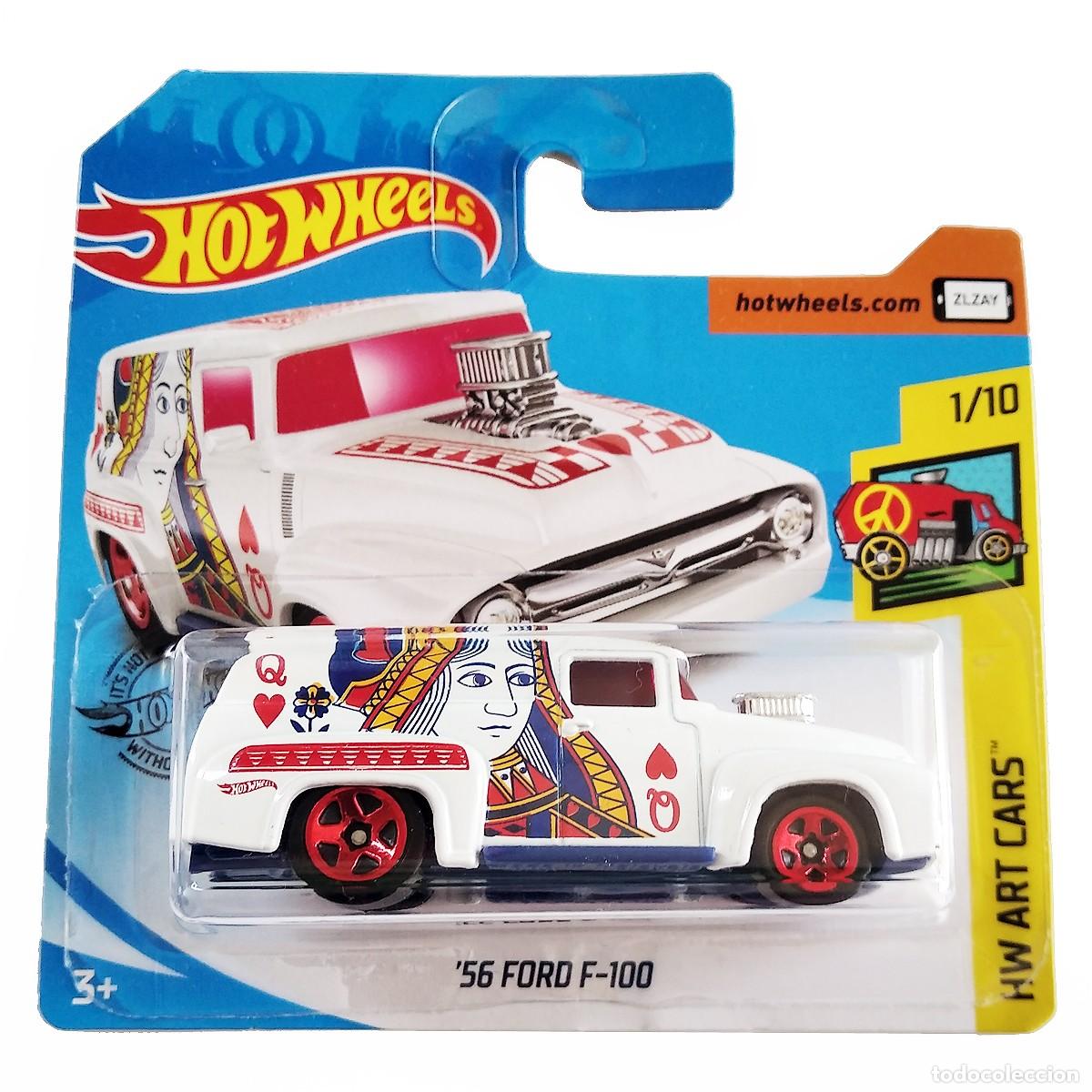 Model cars Hot Wheels: 56 Ford F-100 White HW ART CARS 2019-Hot Wheels