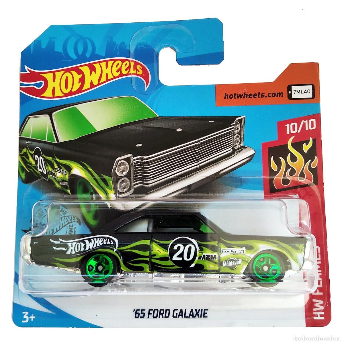 Model cars Hot Wheels: 65 Ford Galaxie Black HW FLAMES 2020-Hot Wheels