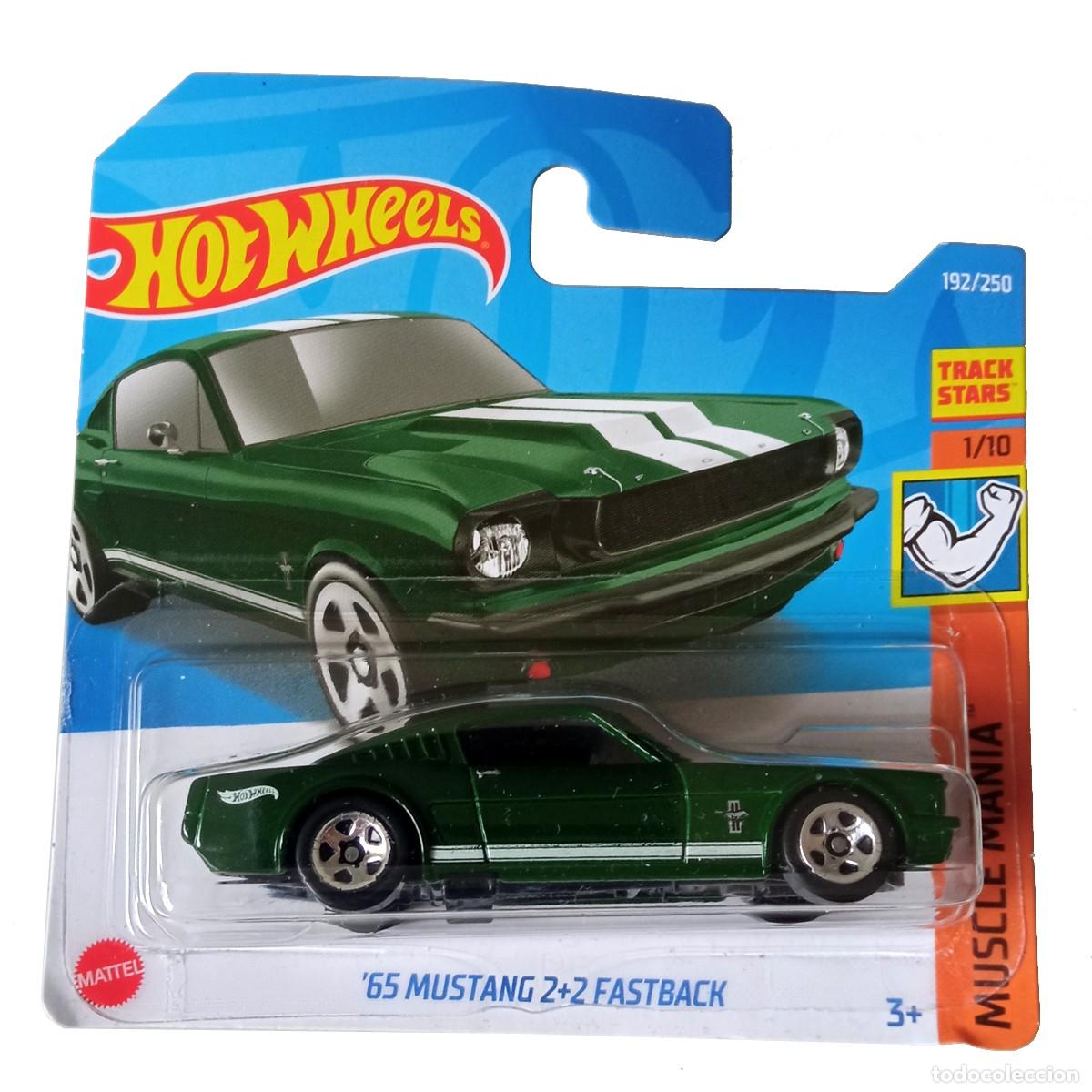 Model cars Hot Wheels: 65 Mustang 2plus2 FASTBACK Green MUSCLE MANIA 2022-Hot Wheels