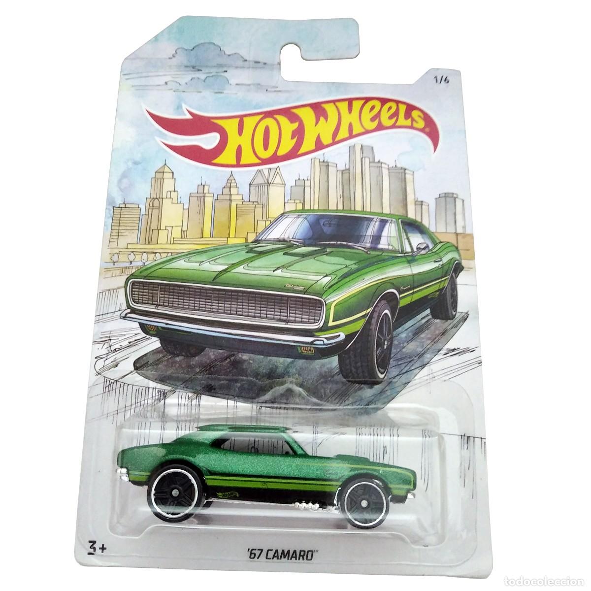 Carros em escala Hot Wheels: 67 Camaro Metallic Green DETROIT MUSCLE 2018-Hot Wheels