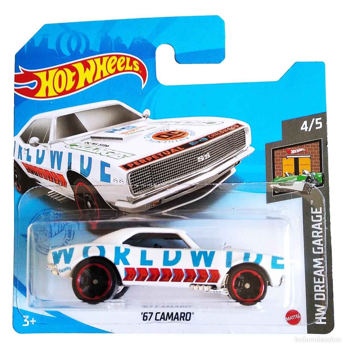 Model cars Hot Wheels: 67 Camaro Worldwide White HW DREAM GARAGE 2021-Hot Wheels