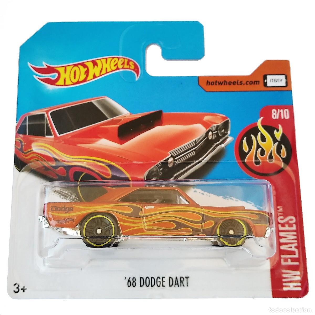 Model cars Hot Wheels: 68 Dodge Dart Orange HW FLAMES 2017-Hot Wheels