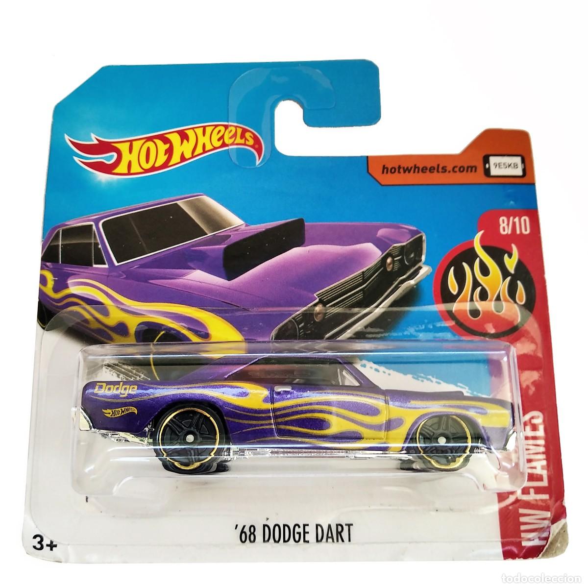 Model cars Hot Wheels: 68 Dodge Dart Purple HW FLAMES 2017-Hot Wheels