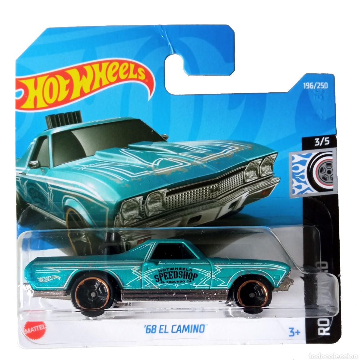 Model cars Hot Wheels: 68 El Camino Blue ROD SQUAD 2022-Hot Wheels