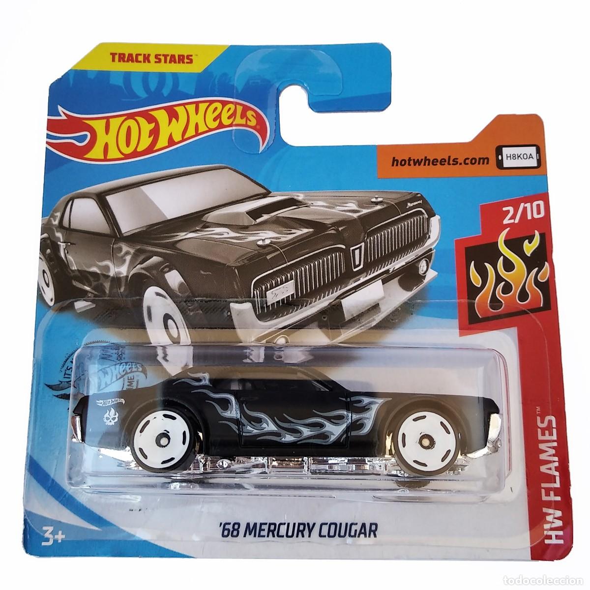 Model cars Hot Wheels: 68 Mercury Cougar Black HW FLAMES 2019-Hot Wheels