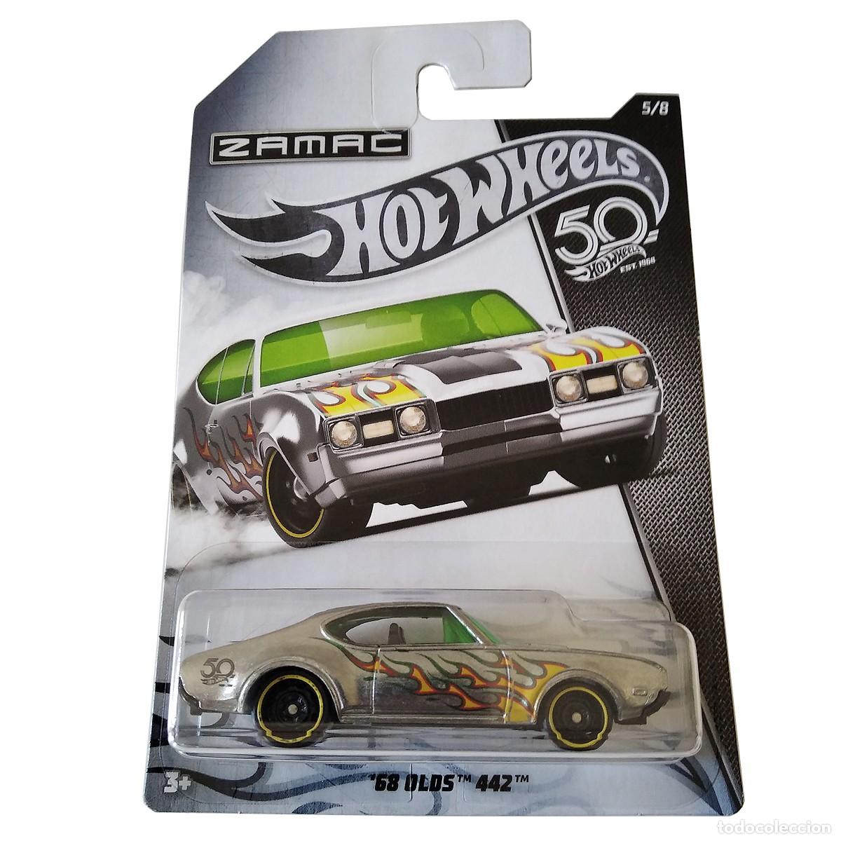 Carros em escala Hot Wheels: 68 Olds 442 50th ZAMAC FLAMES 2018-Hot Wheels