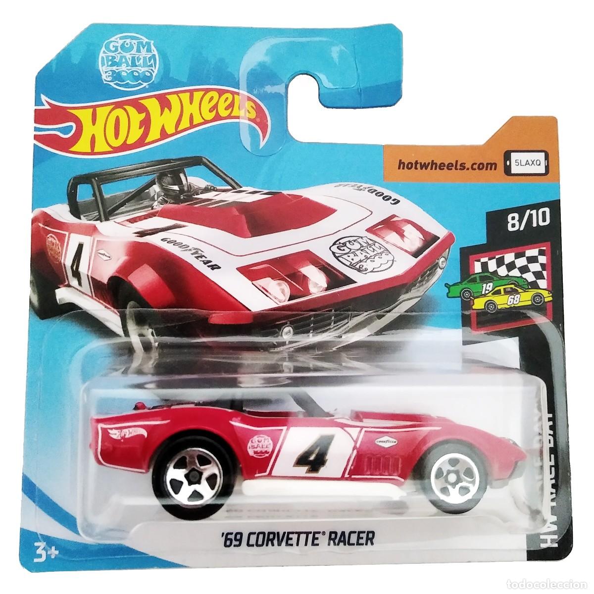 Model cars Hot Wheels: 69 Corvette Racer Red HW RACE DAY 2019-Hot Wheels
