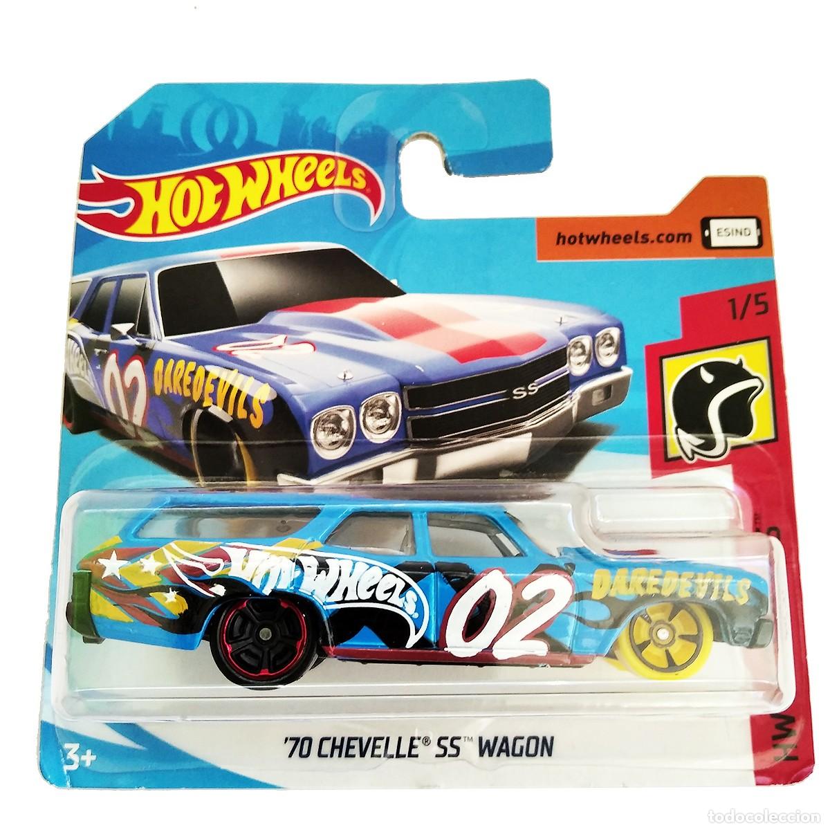 Carros em escala Hot Wheels: 70 Chevelle SS Wagon HW DAREDEVILS 2018-Hot Wheels