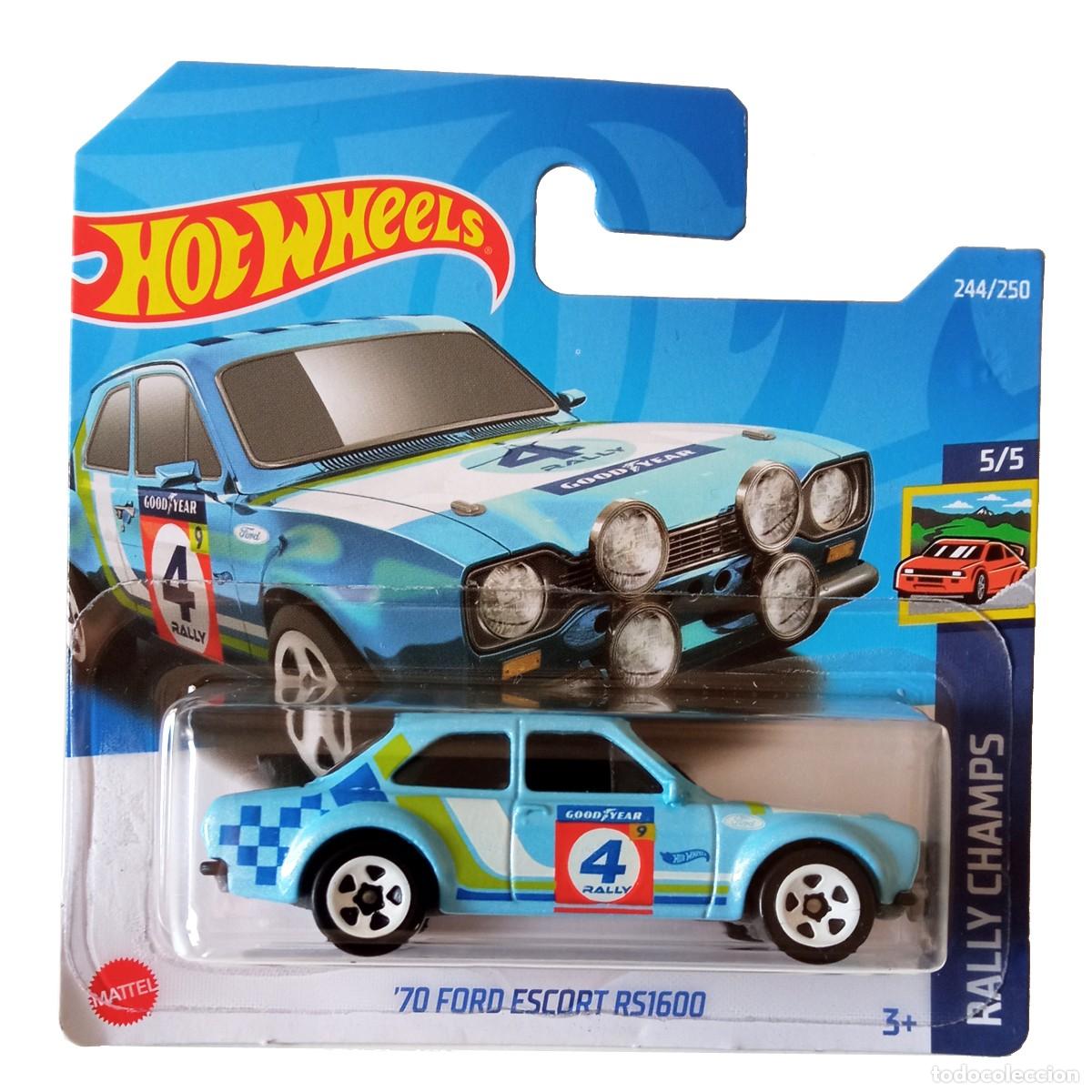 Modellautos Hot Wheels: 70 Ford Escort RS1600 Blue RALLY CHAMPS 2022-Hot Wheels