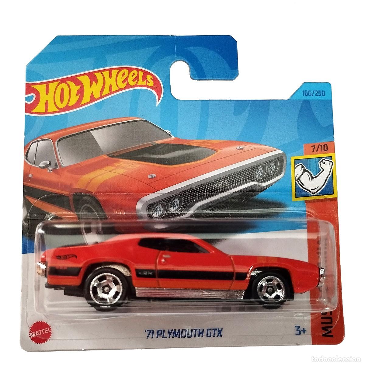 Carros em escala Hot Wheels: 71 Plymouth GTX Orange MUSCLE MANIA 2023-Hot Wheels