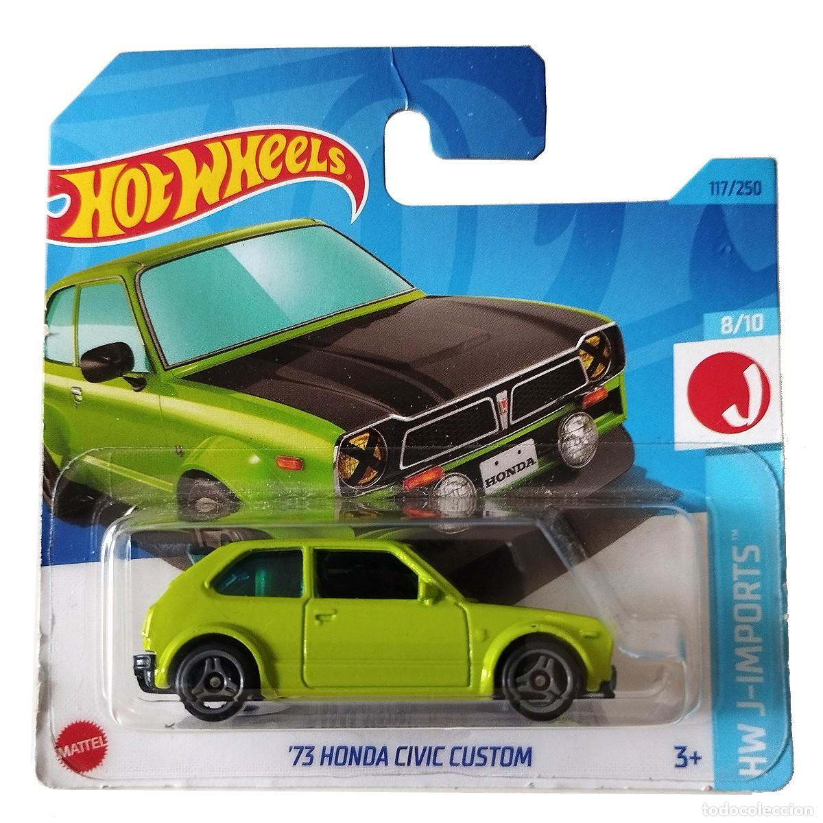 Modellautos Hot Wheels: 73 Honda Civic Custom Green HW J-IMPORTS 2023-Hot Wheels