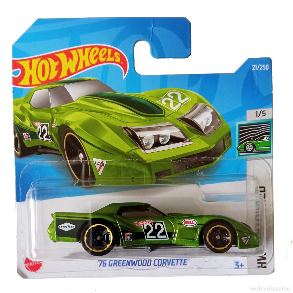 Carros em escala Hot Wheels: 76 Greenwood Corvette Grey HW CONTOURED 2022-Hot Wheels