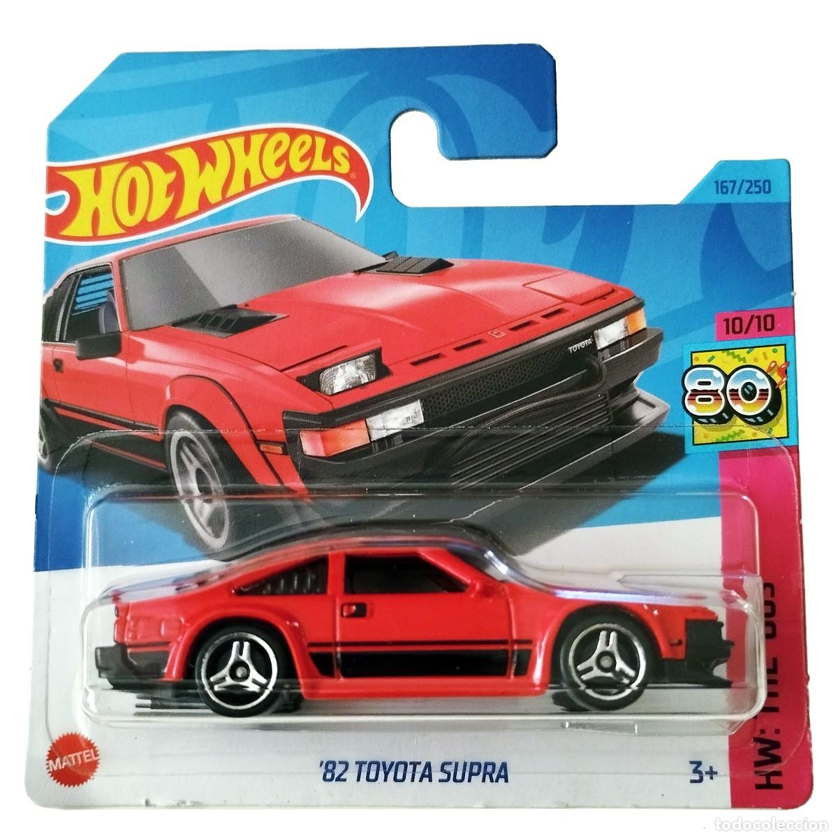 Carros em escala Hot Wheels: 82 Toyota Supra Red HW THE 80S 2023-Hot Wheels