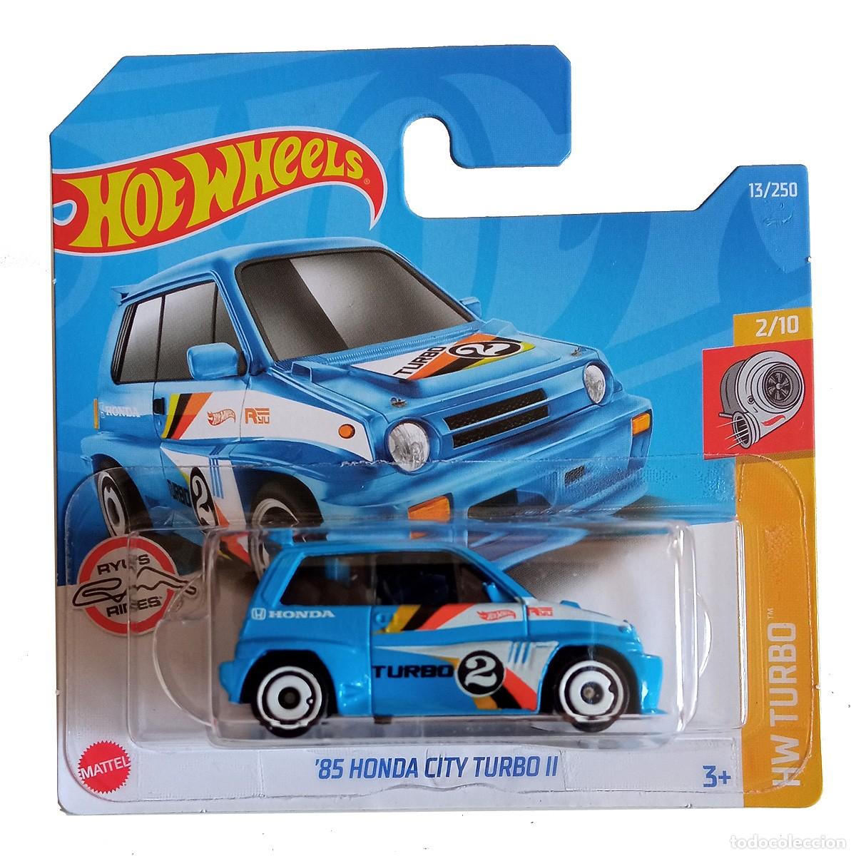 Coches a escala Hot Wheels: 85 Honda City Turbo Sky Blue HW TURBO 2022-Hot Wheels