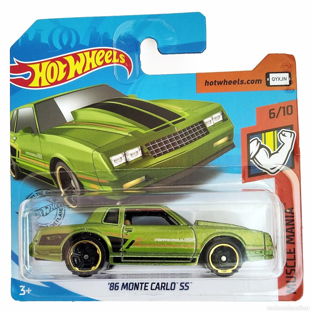 Coches a escala Hot Wheels: 86 Monte Carlo SS Green MUSCLE MANIA 2020-Hot Wheels