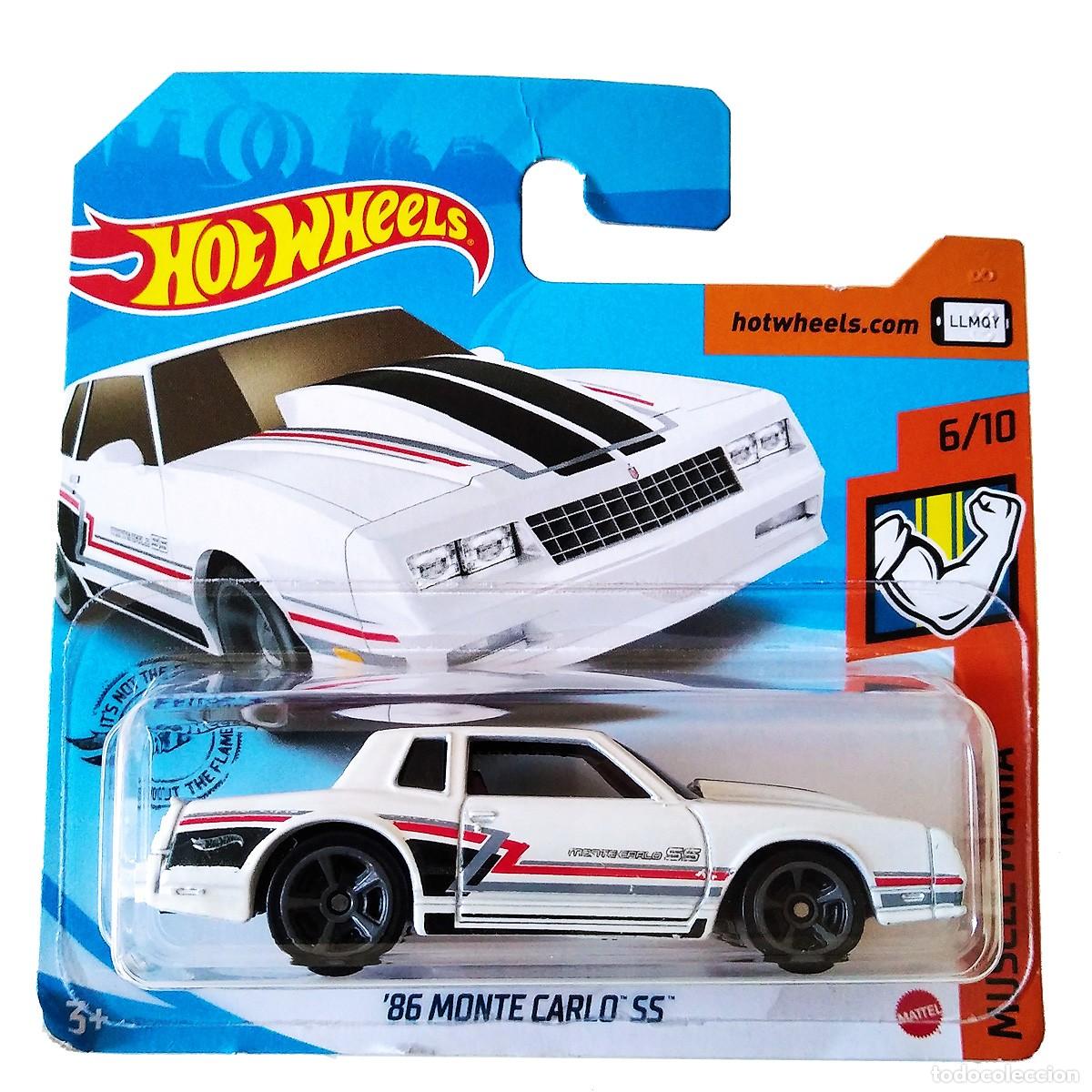 Coches a escala Hot Wheels: 86 Monte Carlo White MUSCLE MANIA 2020-Hot Wheels