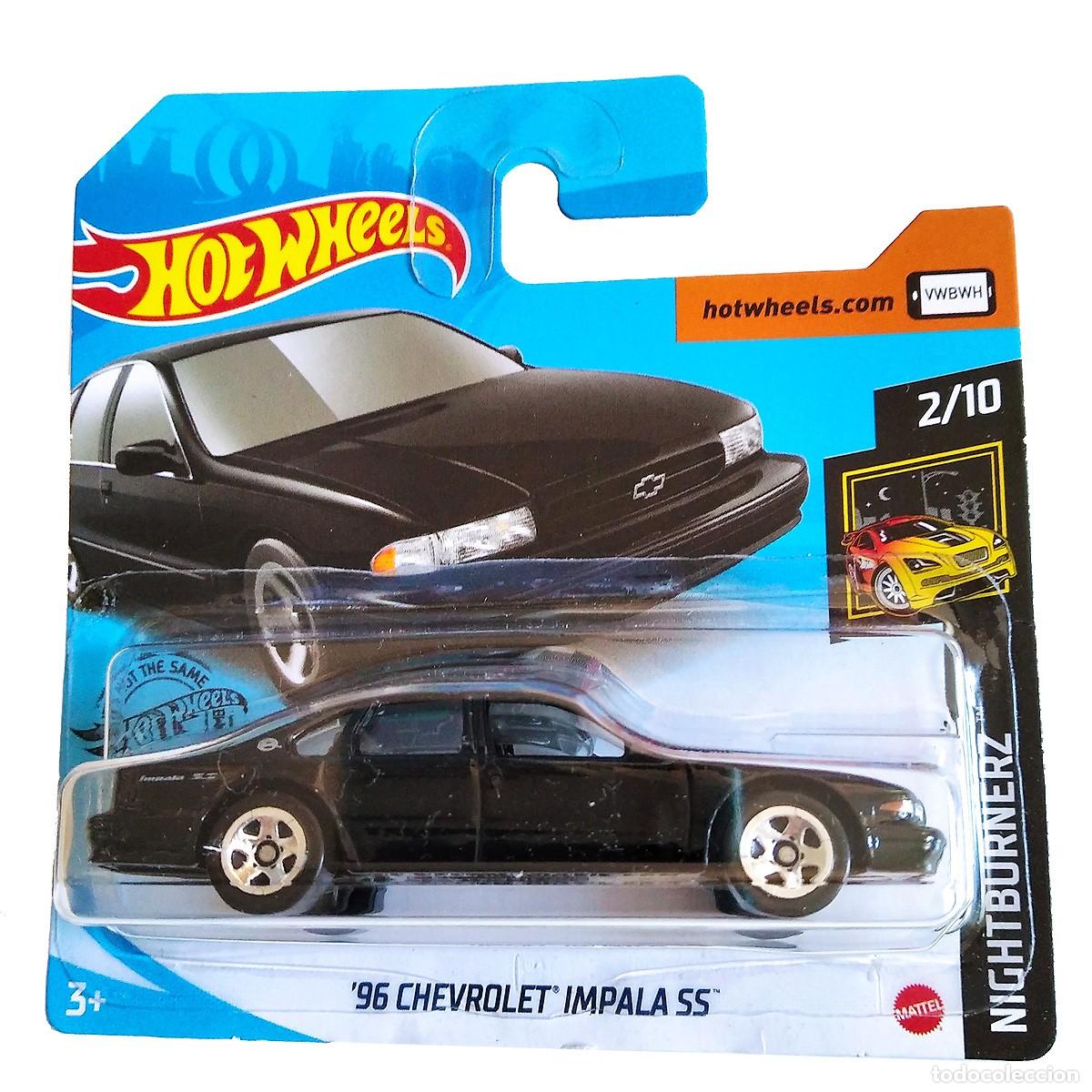 Coches a escala Hot Wheels: 96 Chevrolet Impala SS Black NIGHTBURNERZ 2020-Hot Wheels