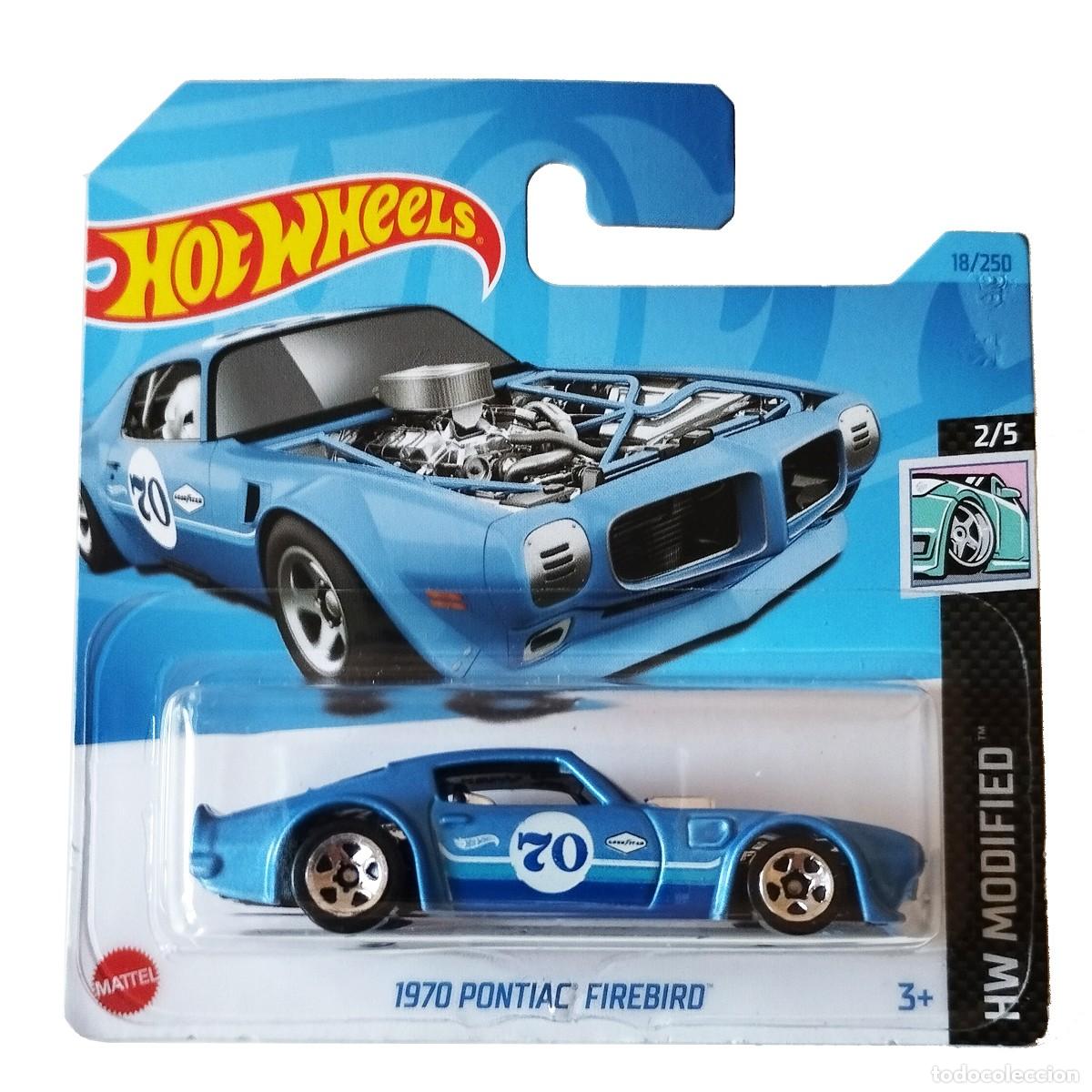 Auto in scala Hot Wheels: 1970 Pontiac Firebird Blue HW MODIFIED 2023-Hot Wheels