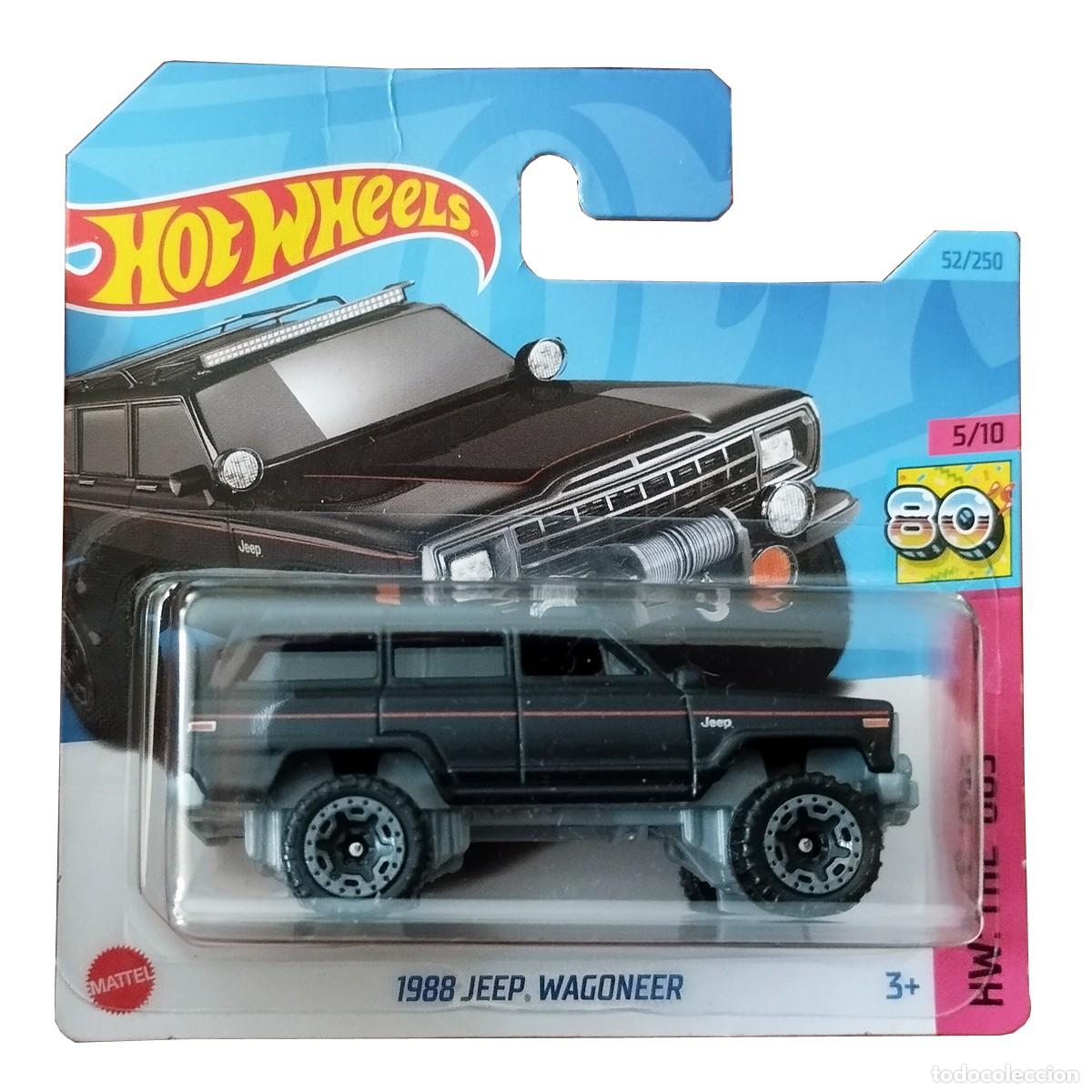Coches a escala Hot Wheels: 1988 Jeep Wagoneer Black HW THE 80S 2023-Hot Wheels