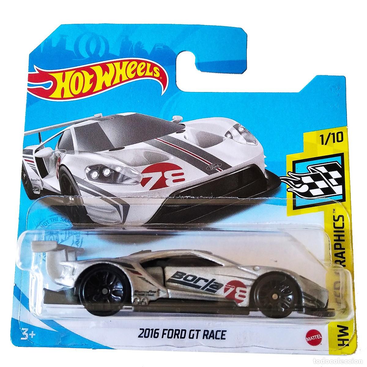 Auto in scala Hot Wheels: 2016 Ford GT Race Borja Silver HW SPEED GRAPHICS 2021-Hot Wheels