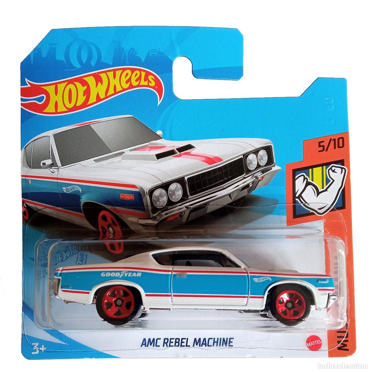 Auto in scala Hot Wheels: AMC Rebel Machine White MUSCLE MANIA 2021-Hot Wheels