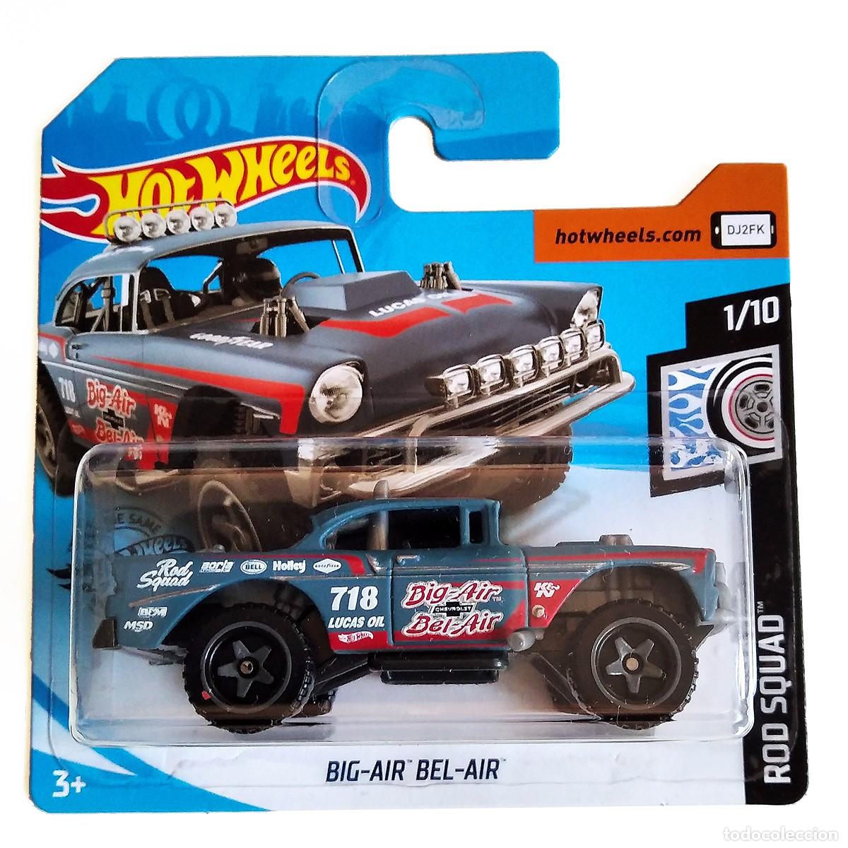 Coches a escala Hot Wheels: Big-Air Bel-Air Grey Blue ROD SQUAD 2020-Hot Wheels