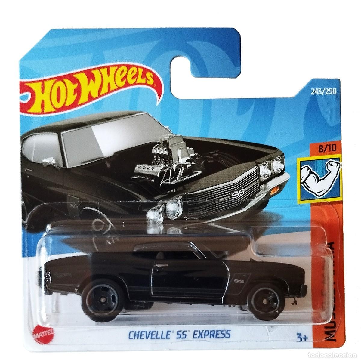 Coches a escala Hot Wheels: Chevelle SS Express Black MUSCLE MANIA 2022-Hot Wheels