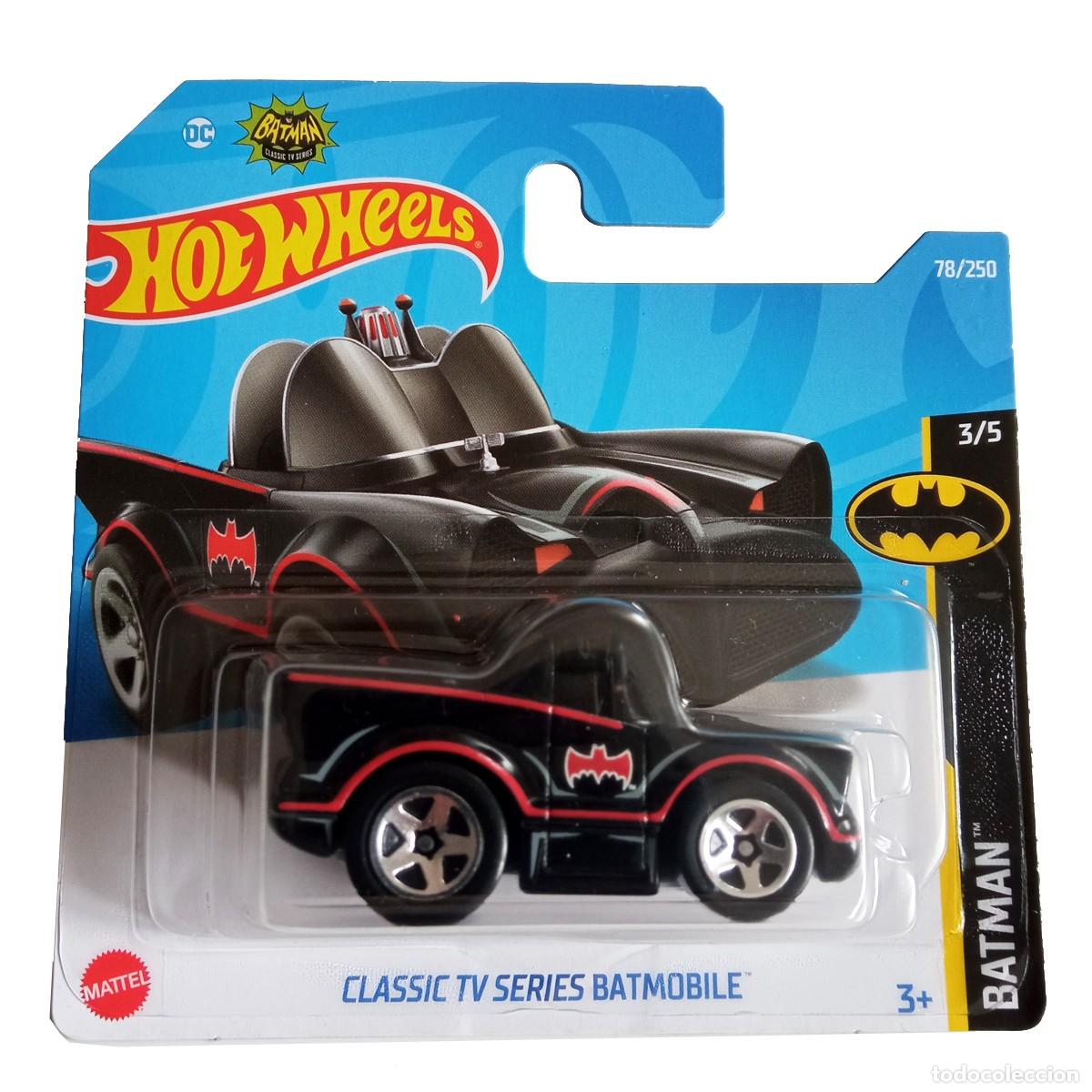 Coches a escala Hot Wheels: Classic TV Series Batmobile Black BATMAN 2022-Hot Wheels