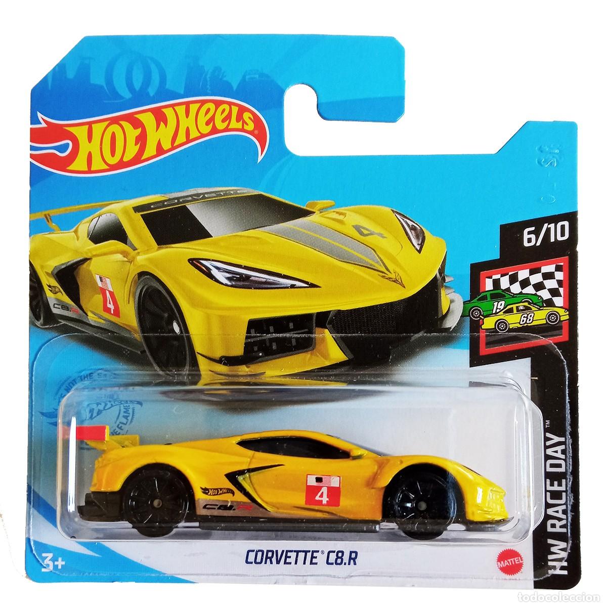 Modellautos Hot Wheels: Corvette C8.R Yellow HW RACE DAY 2021-Hot Wheels