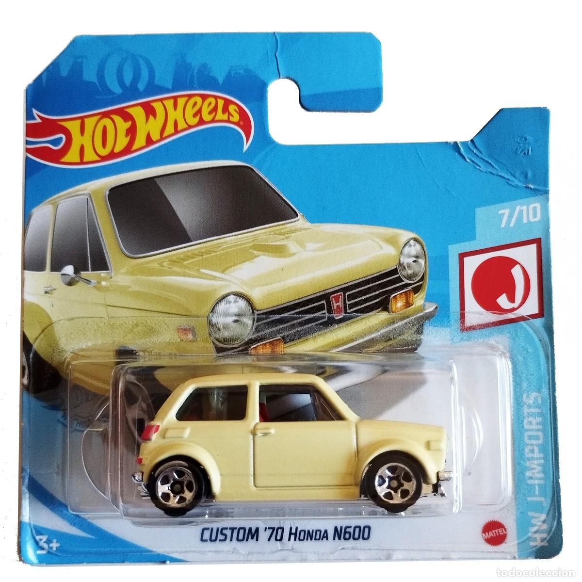 Modellautos Hot Wheels: Custom 70 Honda N600 Yellow HW J-IMPORTS 2021-Hot Wheels
