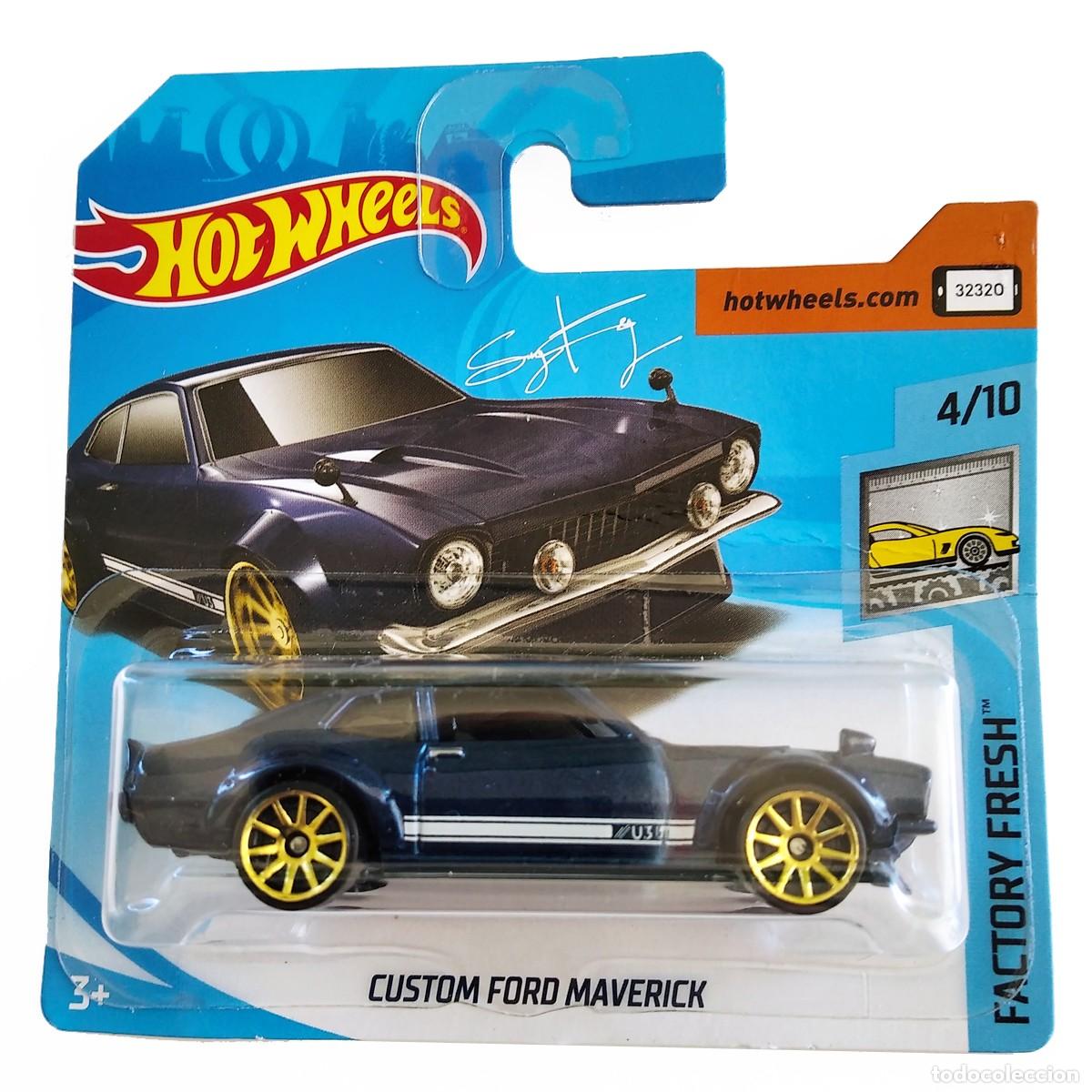 Modellautos Hot Wheels: Custom Ford Maverick Metallic Navy Blue FACTORY FRESH 2018-Hot Wheels