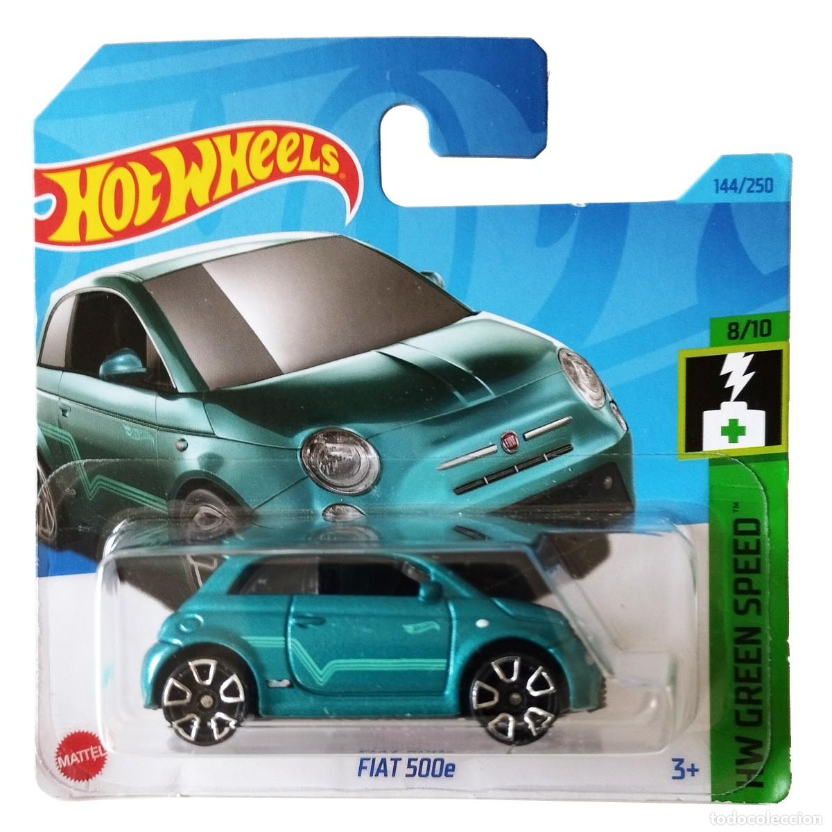 Modellautos Hot Wheels: Fiat 500e Turquoise HW GREEN SPEED 2023-Hot Wheels