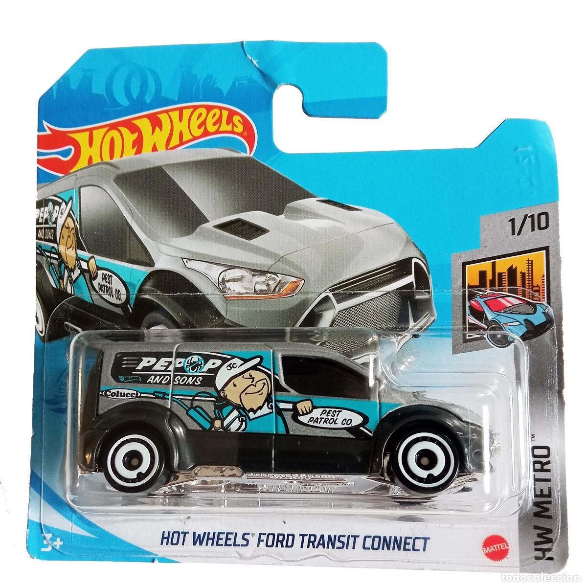 Modellautos Hot Wheels: Hot Wheels Ford Transit Connect Silver HW METRO 2021-Hot Wheels