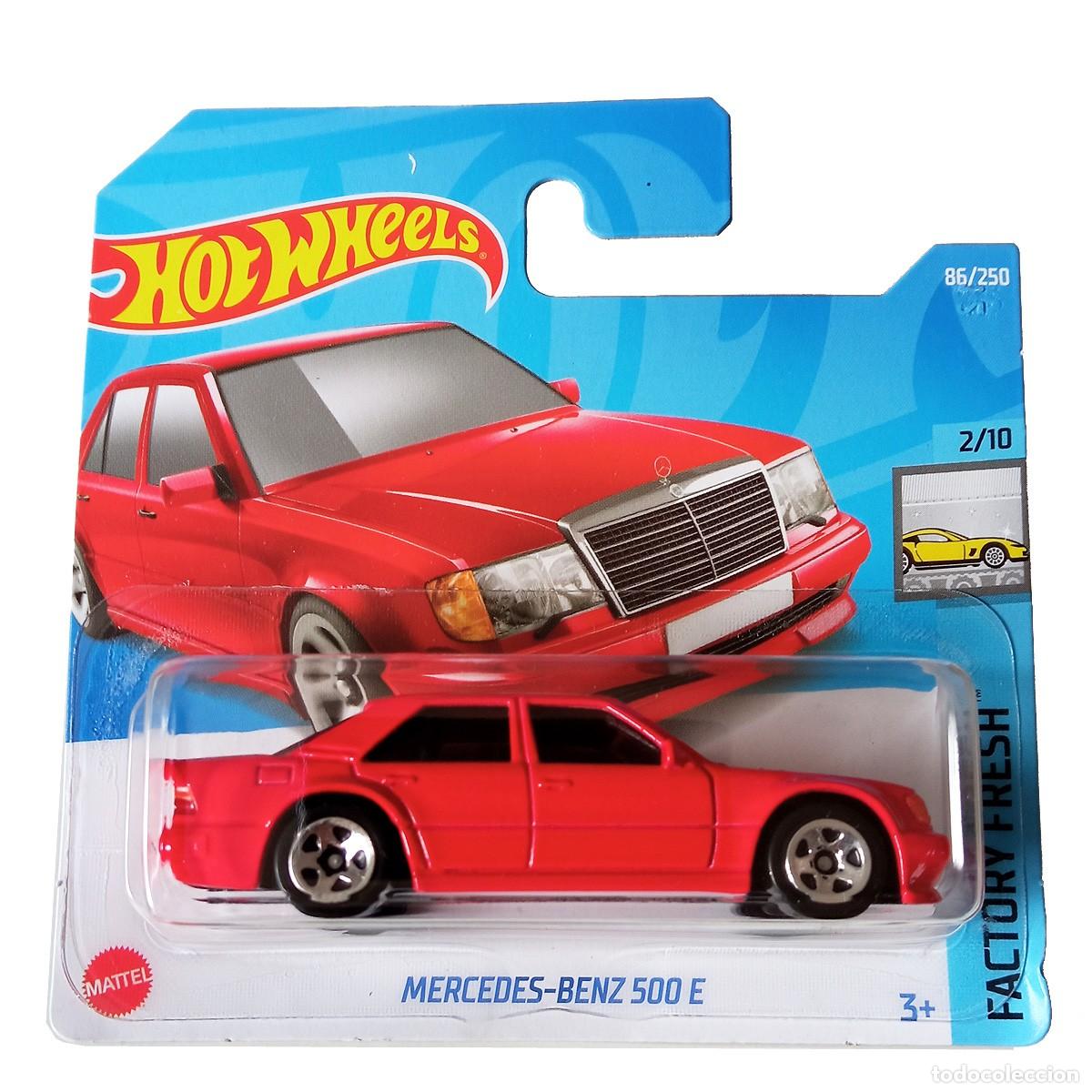 Modellautos Hot Wheels: Mercedes-Benz 500 E Red FACTORY FRESH 2022-Hot Wheels