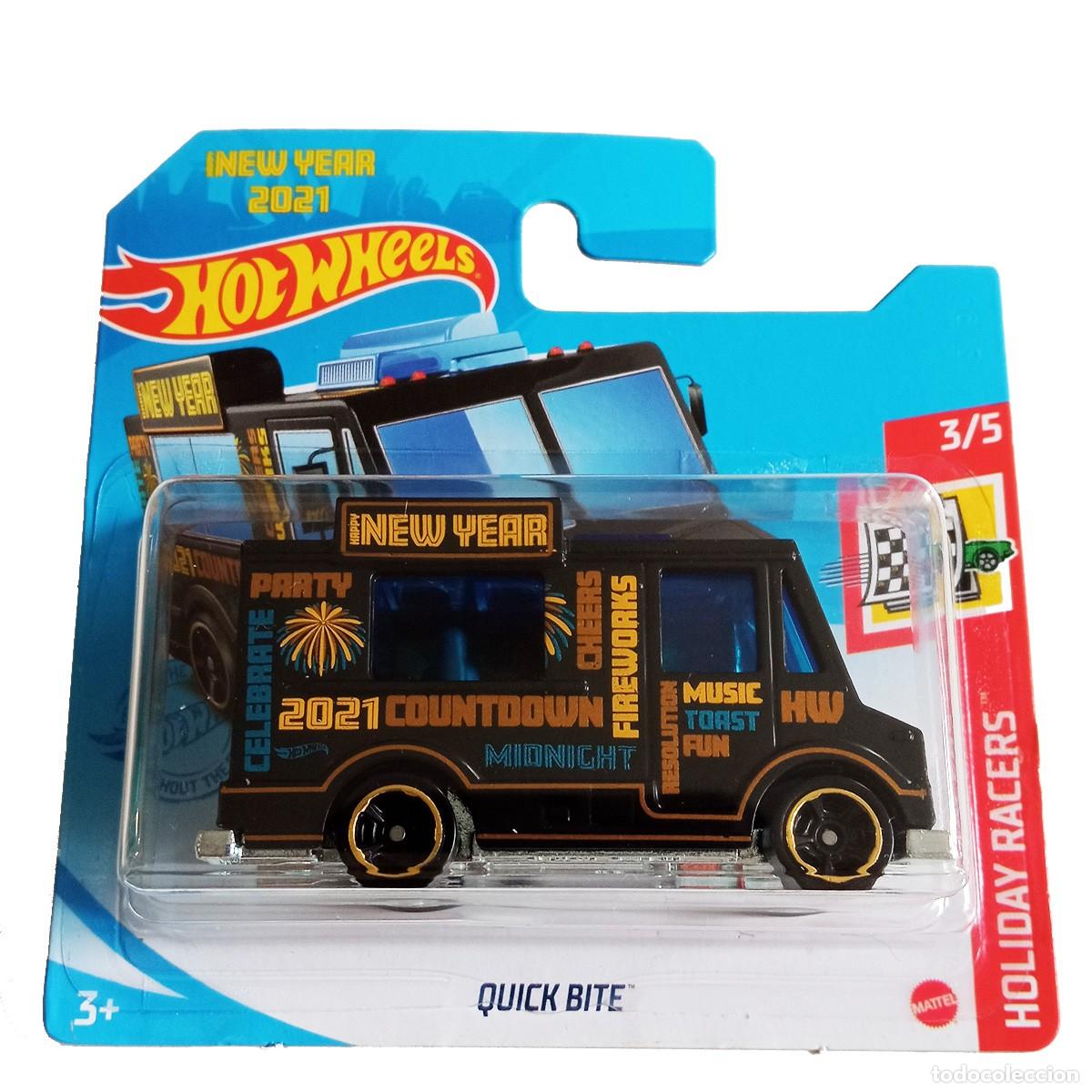 Modellautos Hot Wheels: Quick Bite Black HOLIDAY RACERS 2021-Hot Wheels