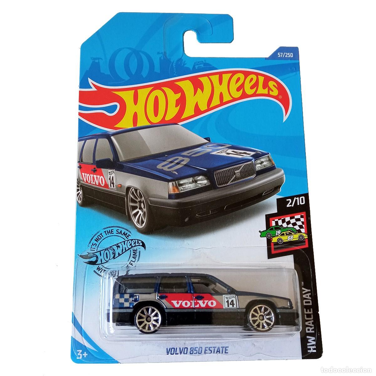 Carros em escala Hot Wheels: Volvo 850 Estate Blue Long Card HW RACE DAY-Hot Wheels