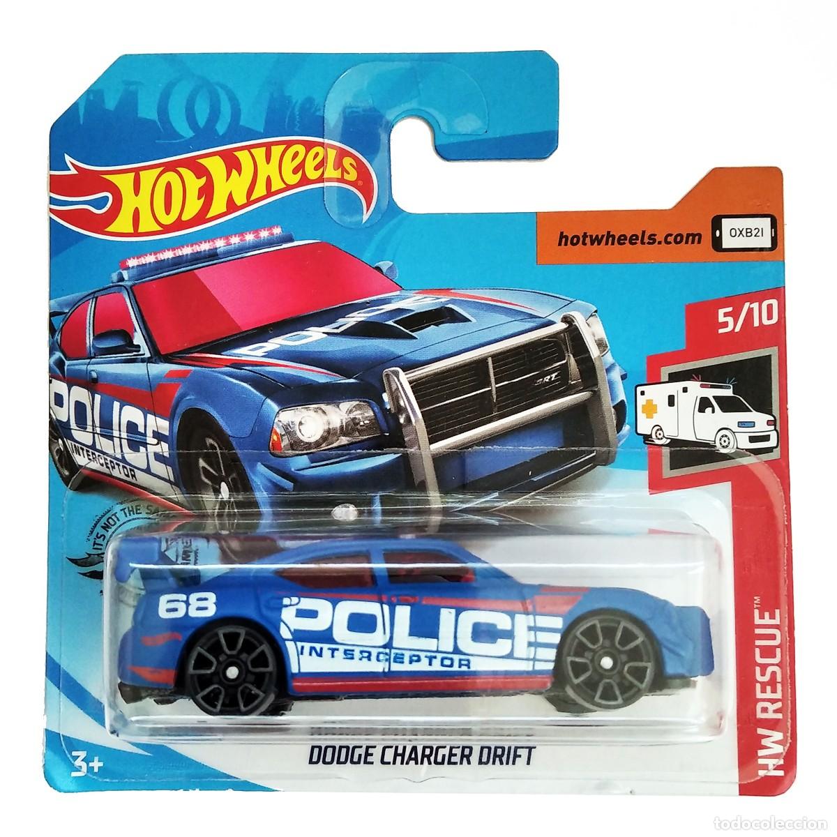 Auto in scala Hot Wheels: Dodge Charger Drift Blue HW RESCUE 2020-Hot Wheels