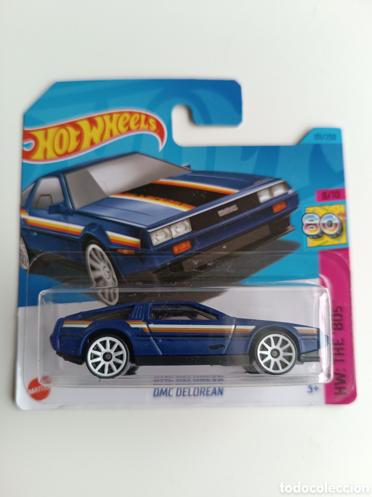 Model cars Hot Wheels: HOT WHEELS DMC DELOREAN AZUL. COCHE COLECCION 1/64 HW THE 80'S 2023.