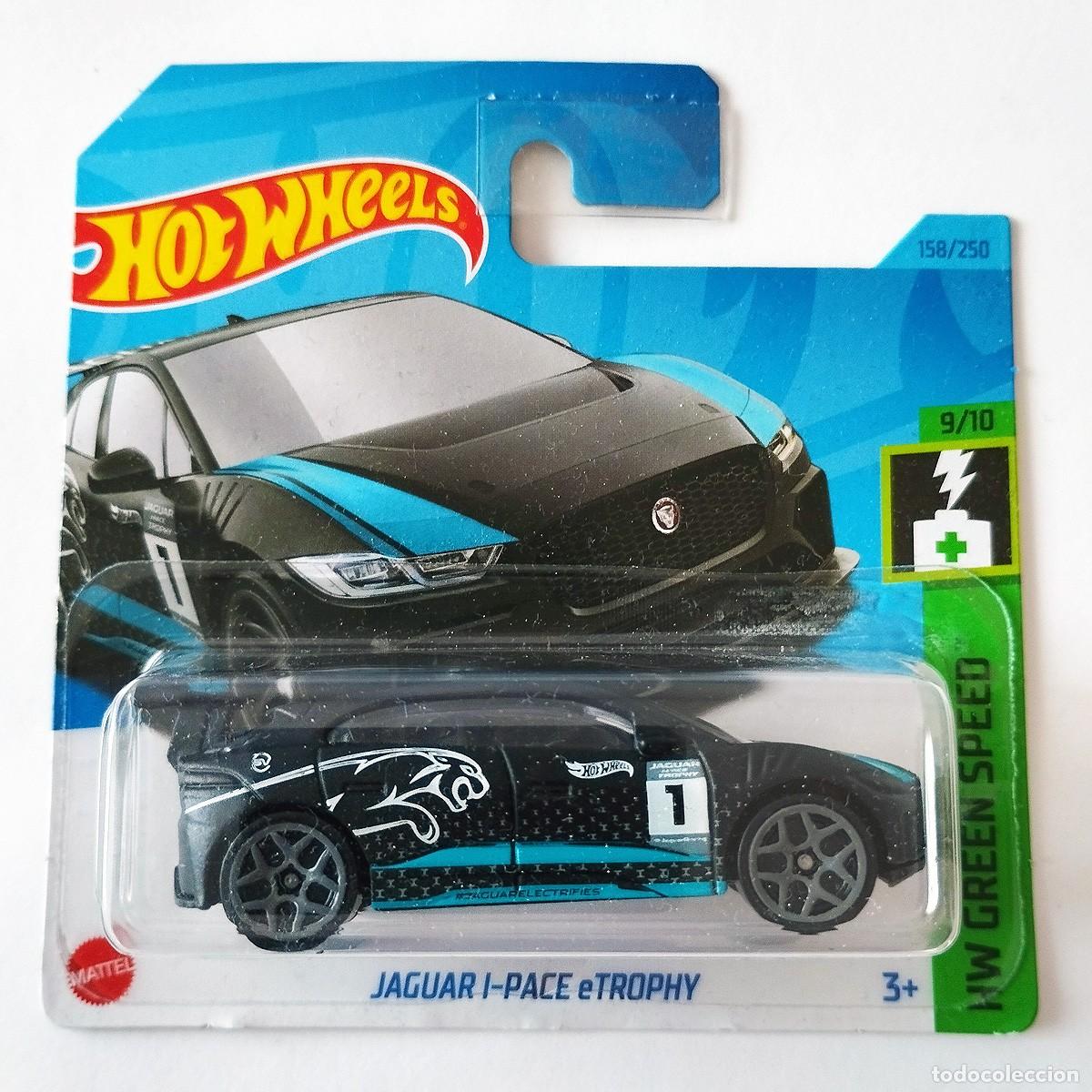 Coches a escala Hot Wheels: Jaguar I-Pace eTrophy Black HW GREEN SPEED 2023-Hot Wheels