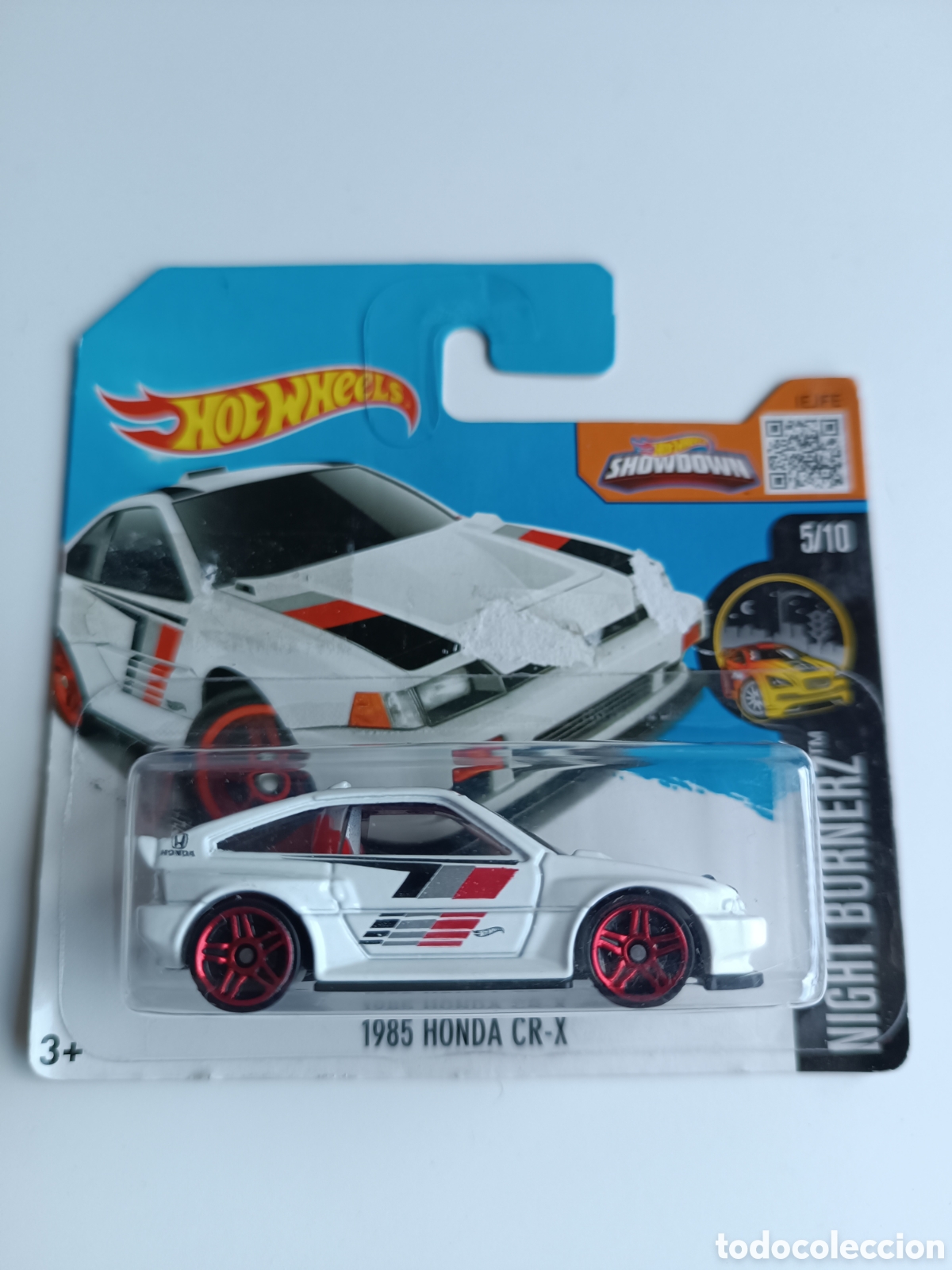 Voitures miniatures Hot Wheels: HOT WHEELS '85 HONDA CR-V BLANCO. COCHE COLECCION 1/64 NIGHTBURNERZ 2017.