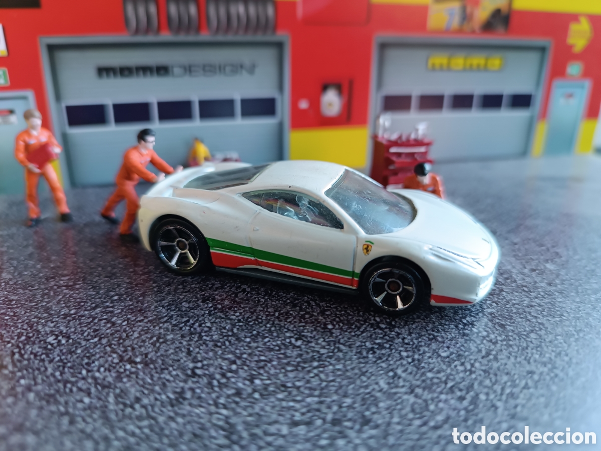 Voitures miniatures Hot Wheels: HOT WHEELS FERRARI 458 ITALIA BLANCO. COCHE COLECCION 1/64 FERRARI SUELTO LOOSE.