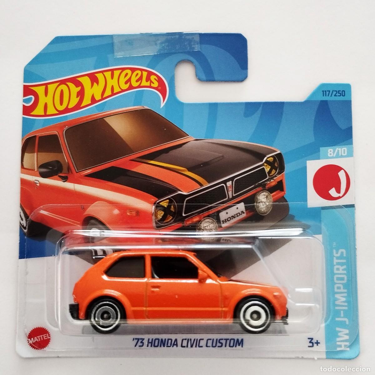 Modellautos Hot Wheels: 73 Honda Civic Custom Orange HW J-IMPORTS 2023-Hot Wheels