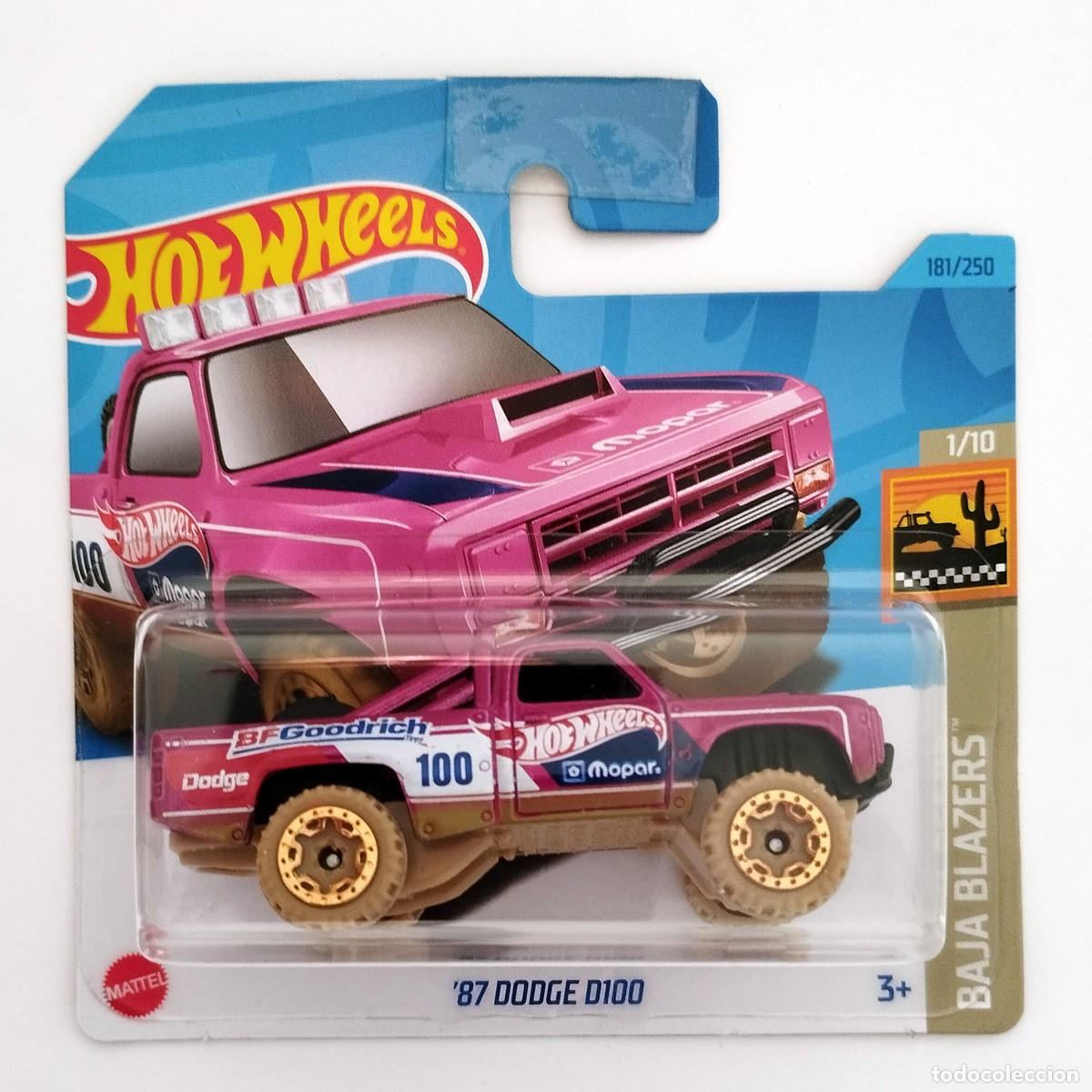 Modellautos Hot Wheels: 87 Dodge D100 Purple BAJA BLAZERS 2023-Hot Wheels