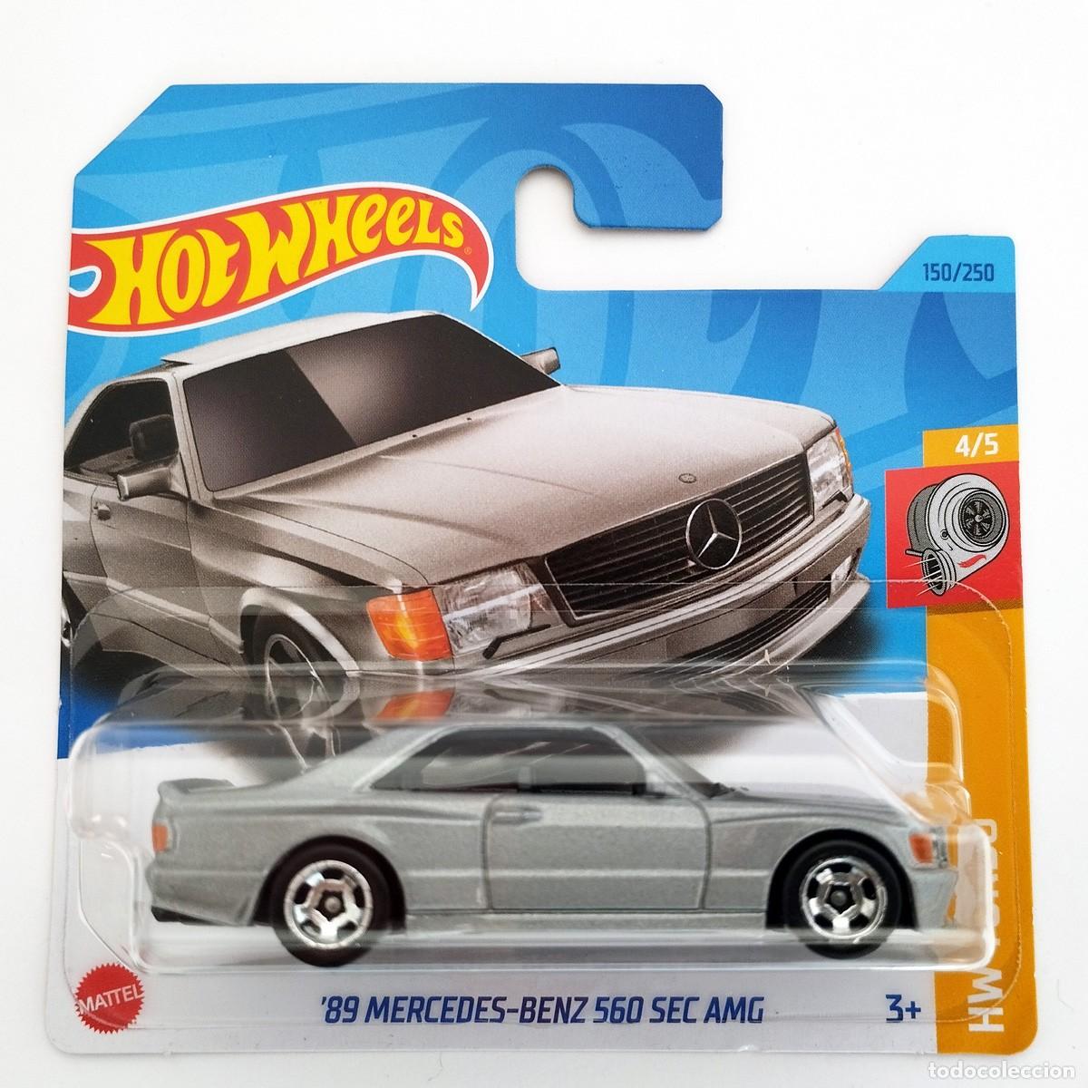 Modellautos Hot Wheels: 89 Mercedes-Benz 560 SEC AMG Silver HW TURBO 2023-Hot Wheels