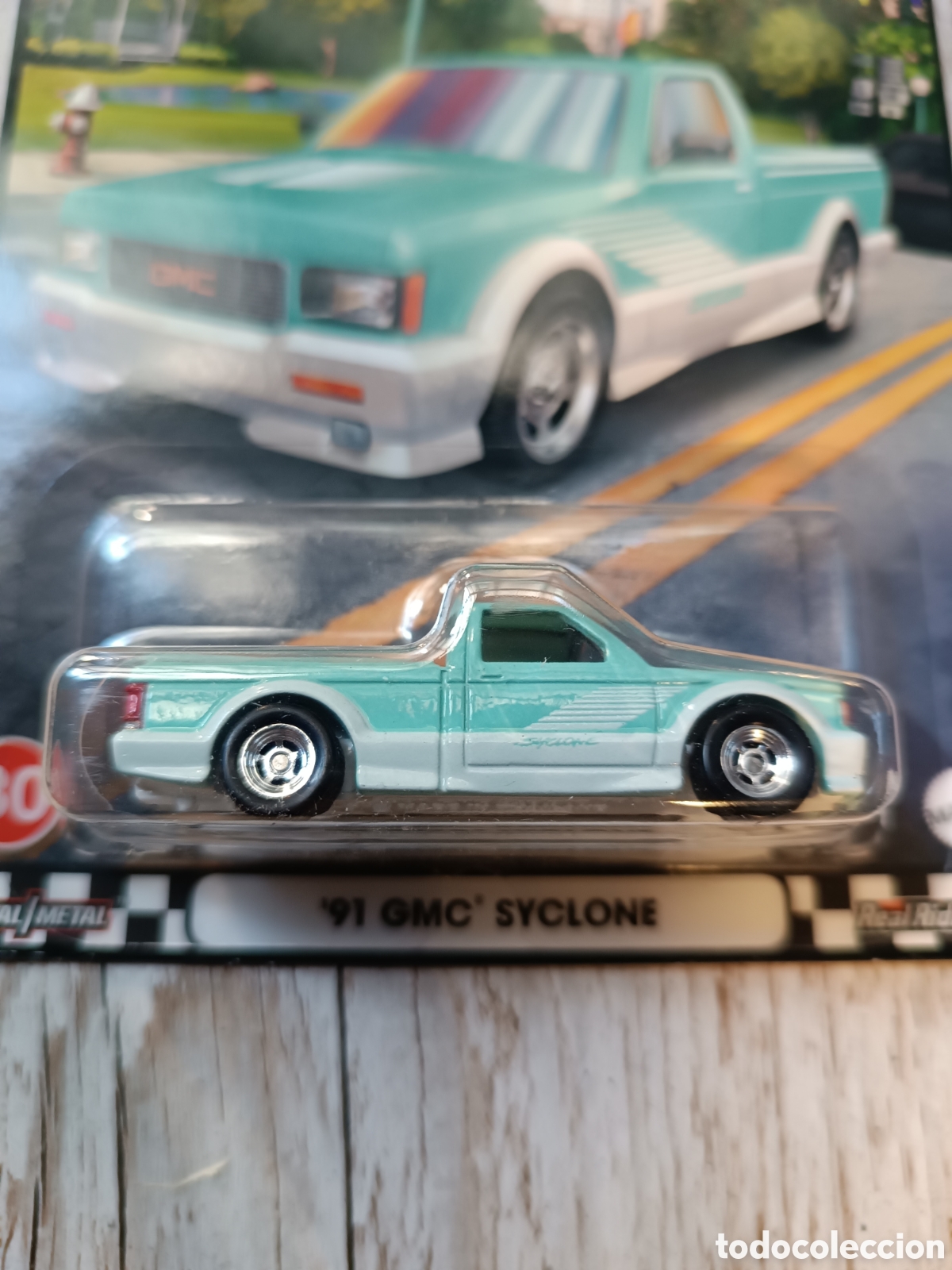 Model cars Hot Wheels: HOT WHEELS PREMIUM '91 GMC SYCLONE. COCHE COLECCION 1/64 BOULEVARD.