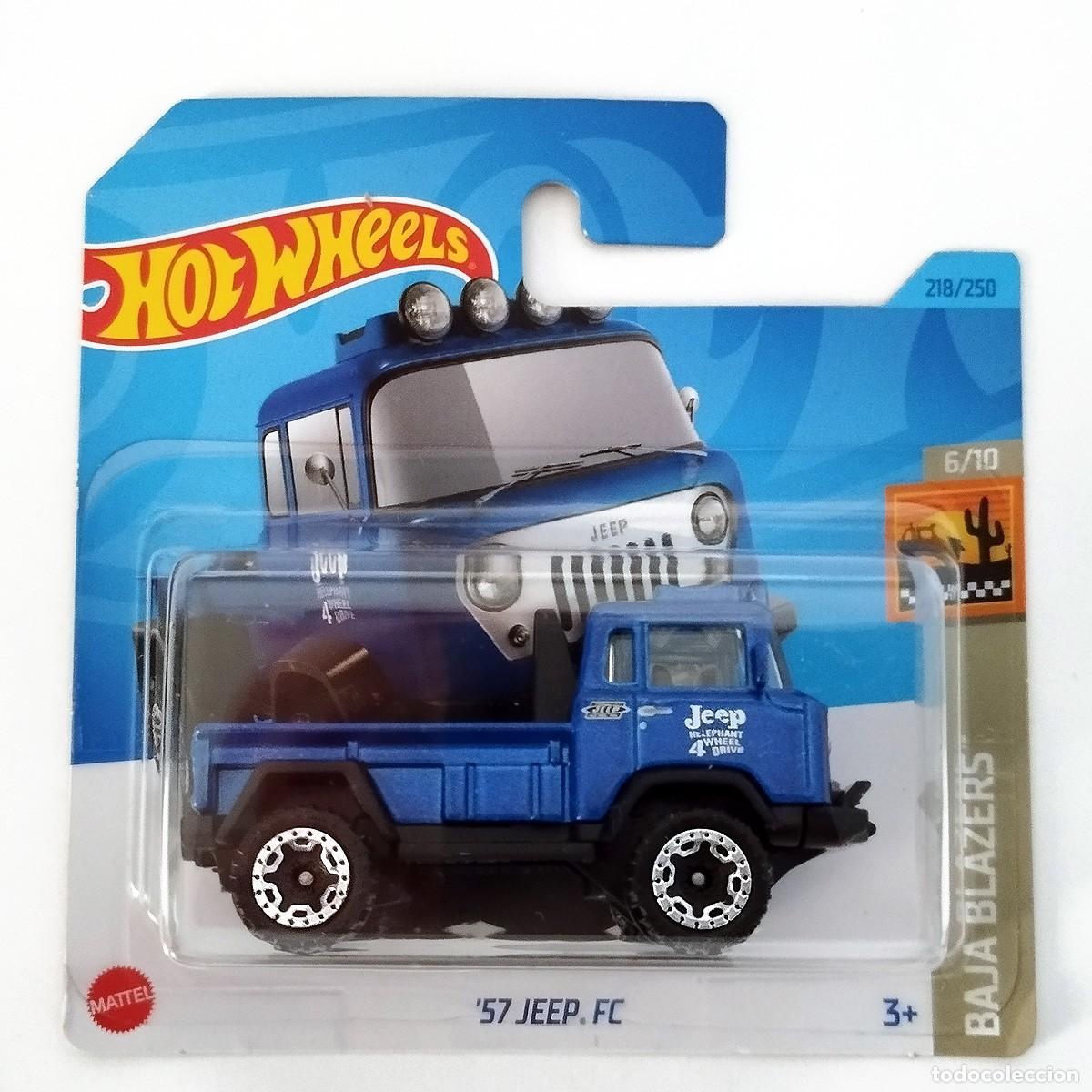 Coches a escala Hot Wheels: 57 Jeep FC Navy BAJA BLAZERS 2023-Hot Wheels