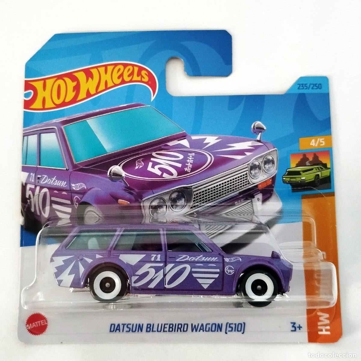 Coches a escala Hot Wheels: Datsun Bluebird Wagon [510] Purple HW WAGONS 2023-Hot Wheels
