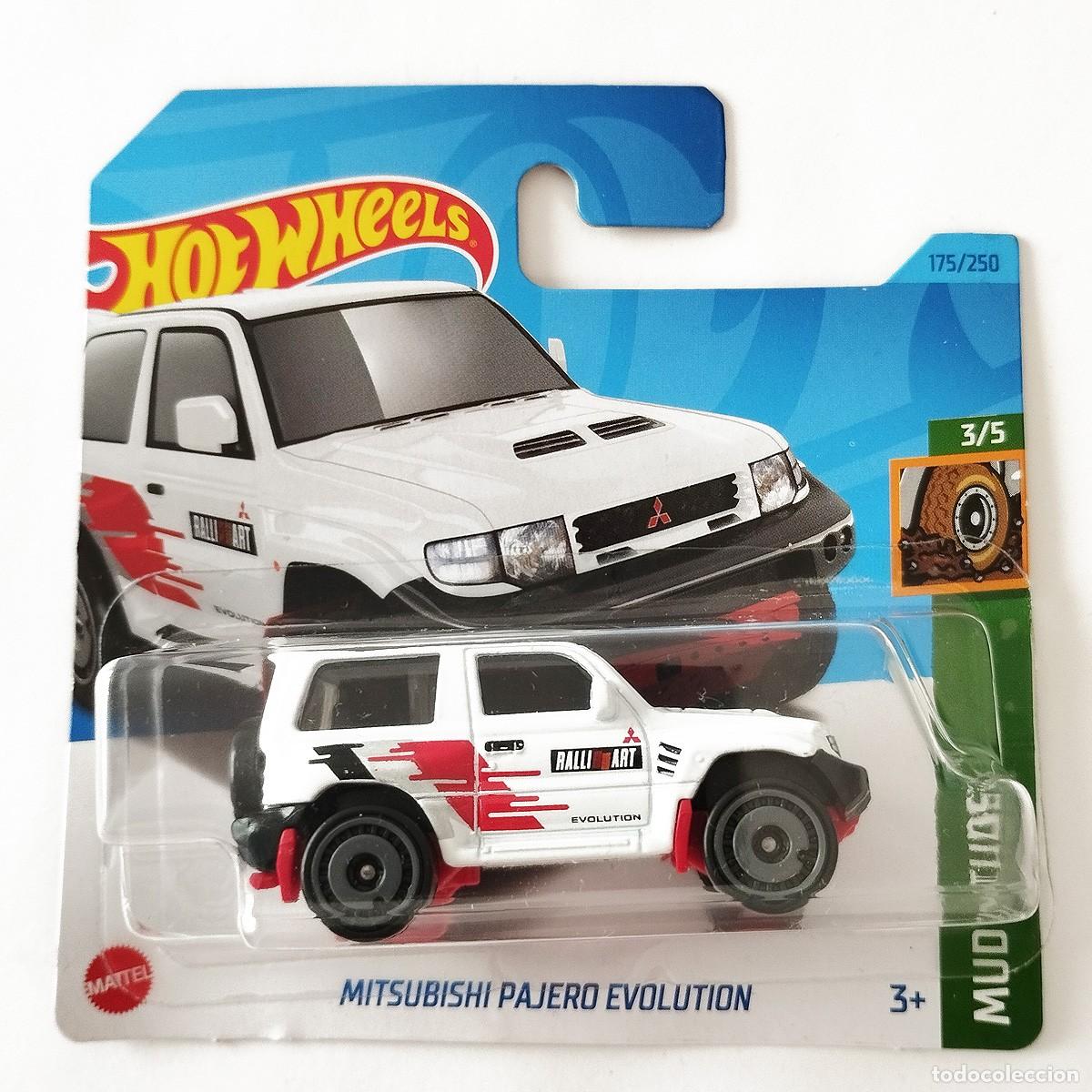 Modellautos Hot Wheels: Mitshubishi Pajero Evolution White MUD STUDS 2023-Hot Wheels