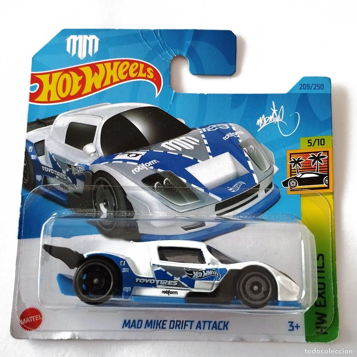 Model cars Hot Wheels: Mad Mike Drift Attack White HW EXOTICS 2023-Hot Wheels