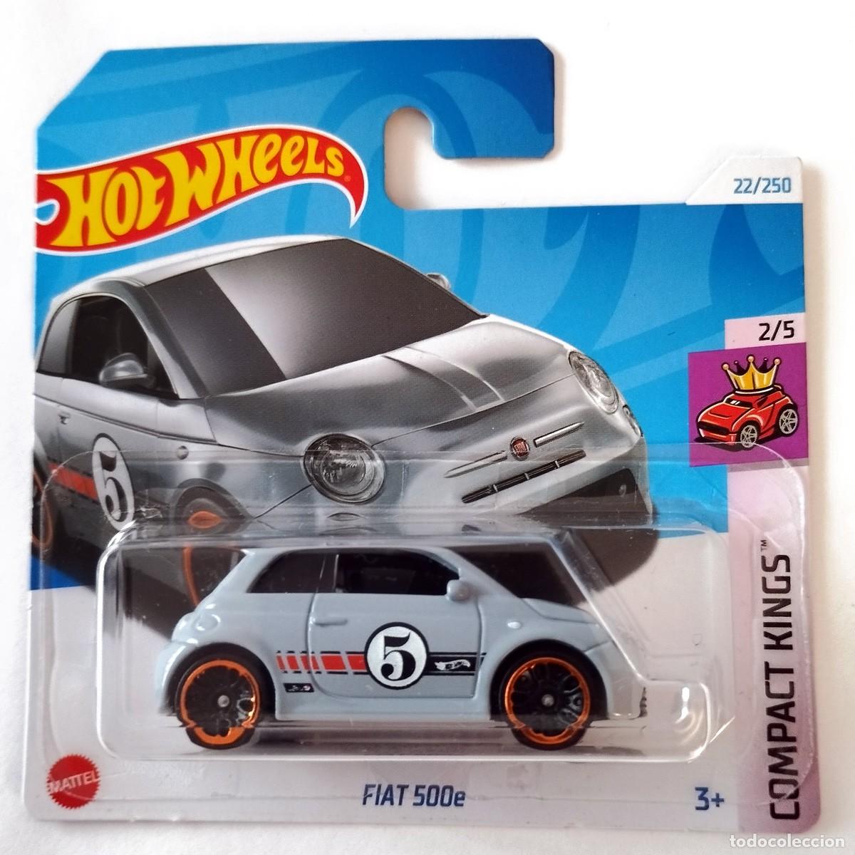 Coches a escala Hot Wheels: Fiat 500e Grey COMPACT KINGS 2024-Hot Wheels
